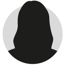 černá silueta představující ženský profil